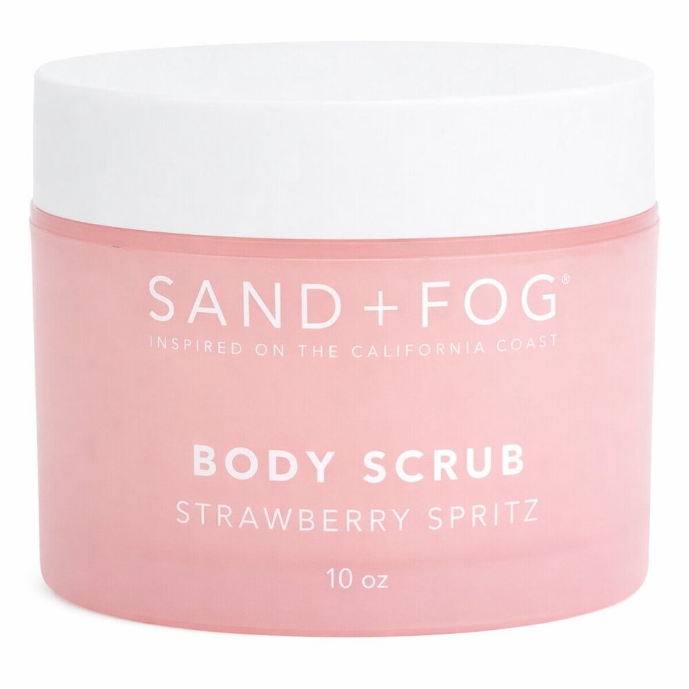 Sand + Fog Luxury Body Scrub 10 oz Vanilla Cake, Coconut Cream, Vanilla Bloom,
